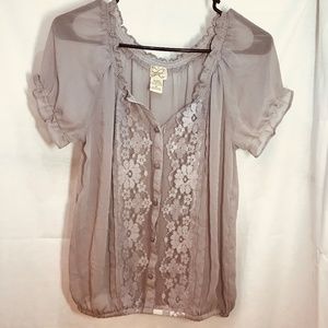 Eyelash Couture Sheer Floral Lace